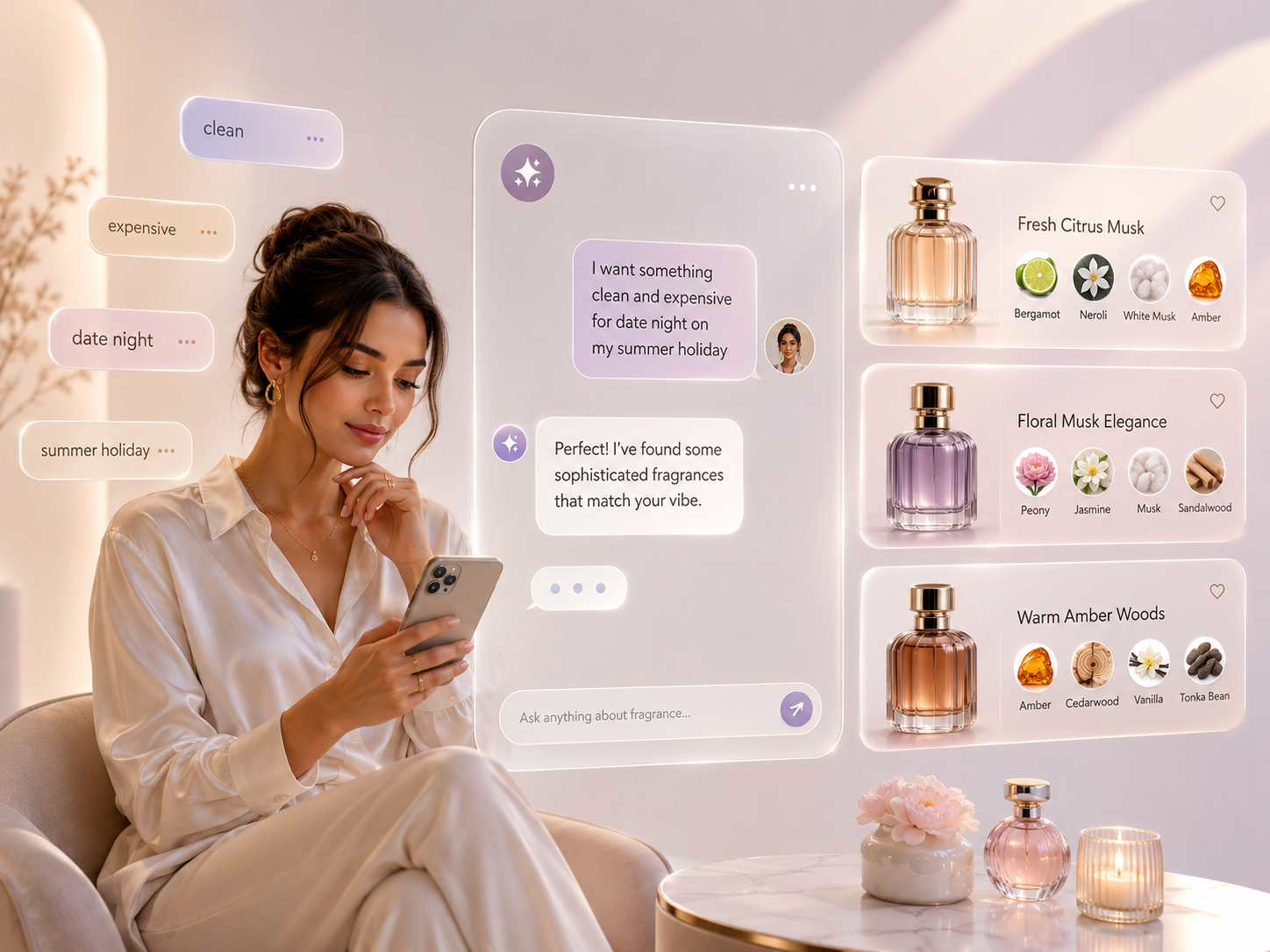 Customer describing fragrance in everyday language